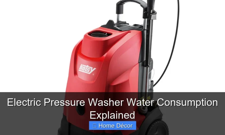 Electric Pressure Washer Water Consumption Explained