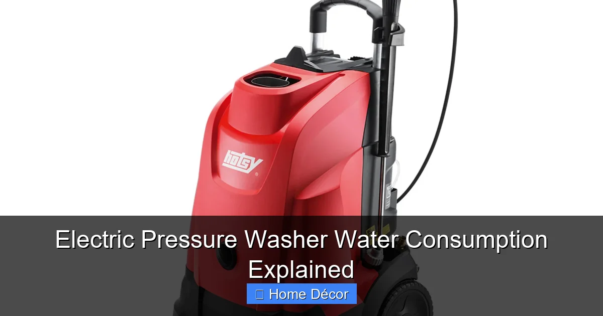 Electric Pressure Washer Water Consumption Explained