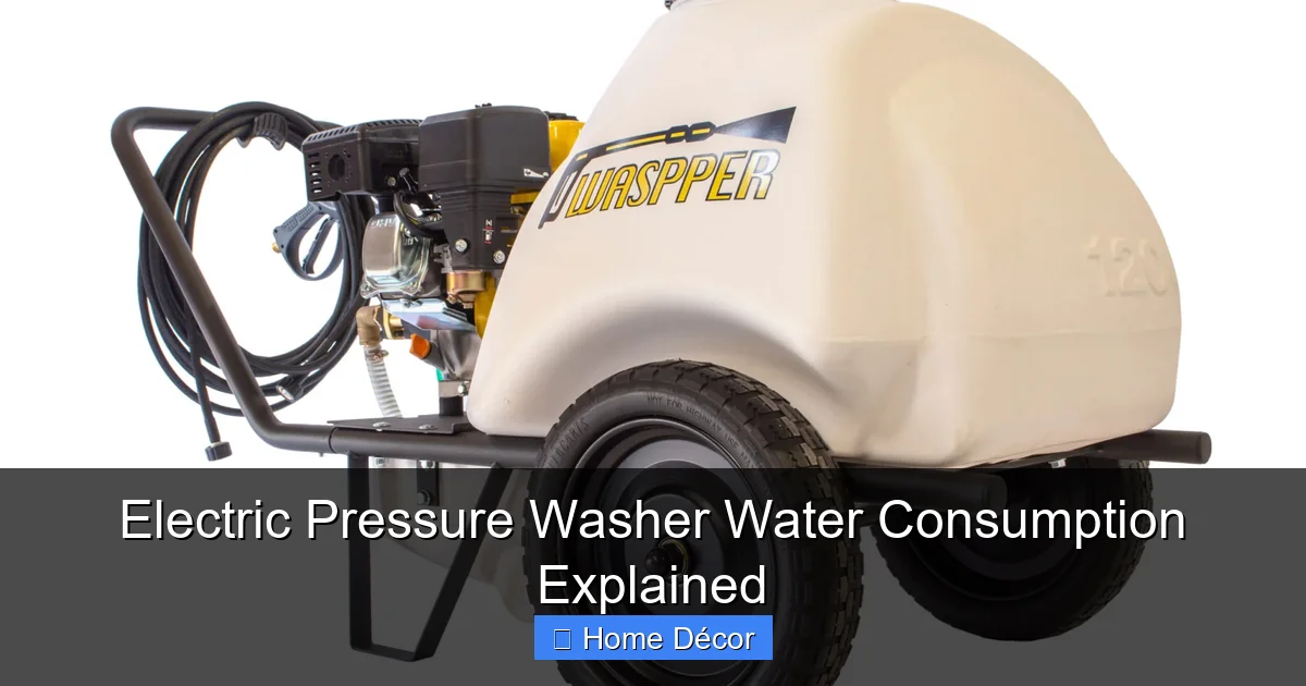 Electric Pressure Washer Water Consumption Explained