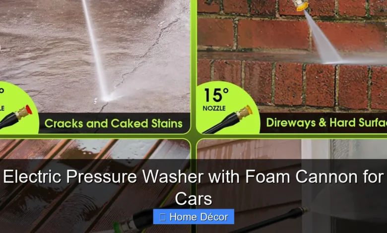 Electric Pressure Washer with Foam Cannon for Cars