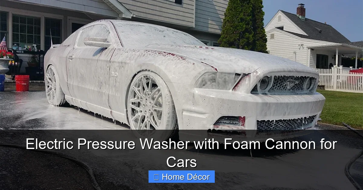 Electric Pressure Washer with Foam Cannon for Cars