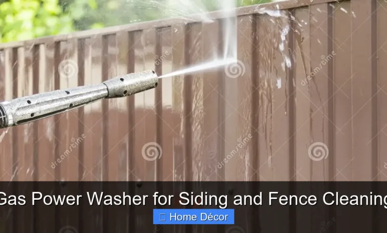 Gas Power Washer for Siding and Fence Cleaning