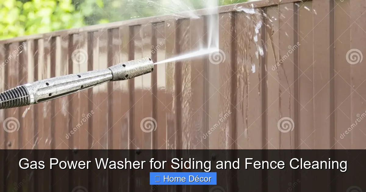 Gas Power Washer for Siding and Fence Cleaning