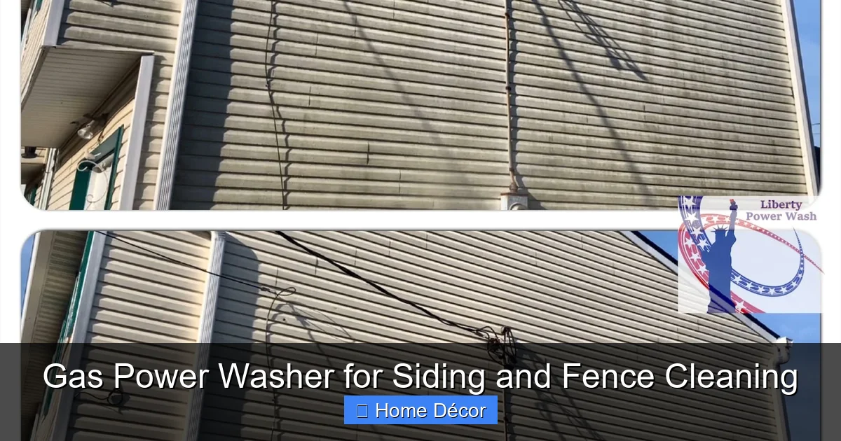 Gas Power Washer for Siding and Fence Cleaning