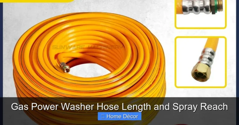Gas Power Washer Hose Length and Spray Reach