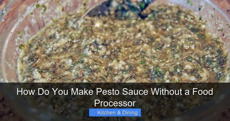 How Do You Make Pesto Sauce Without a Food Processor