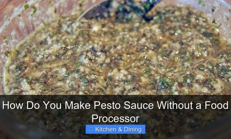 How Do You Make Pesto Sauce Without a Food Processor