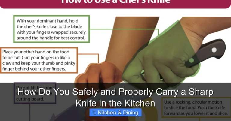 How Do You Safely and Properly Carry a Sharp Knife in the Kitchen