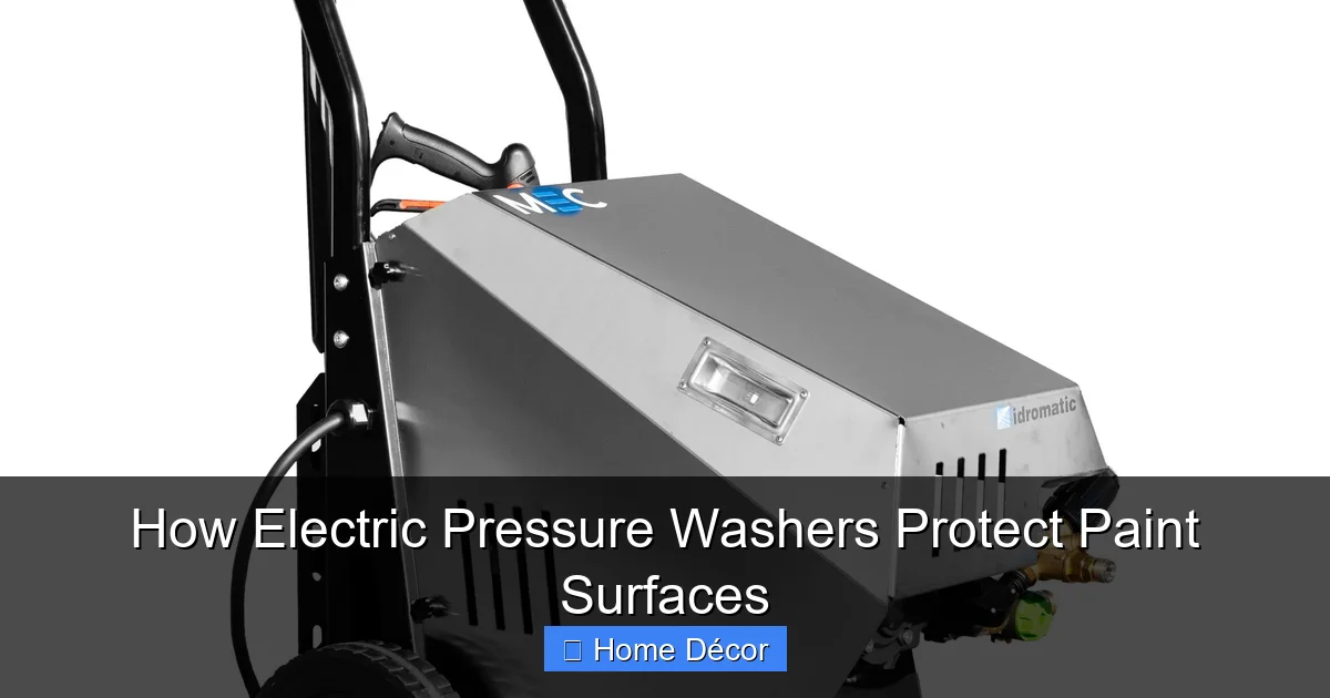 How Electric Pressure Washers Protect Paint Surfaces