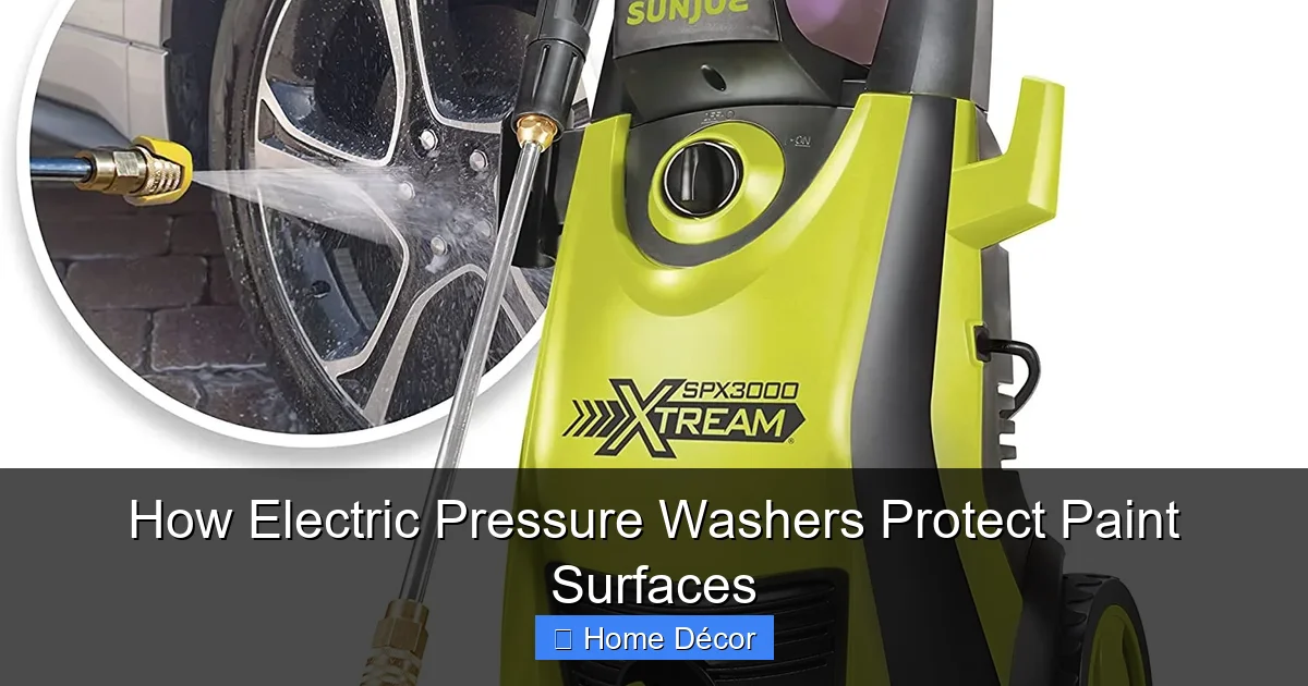 How Electric Pressure Washers Protect Paint Surfaces