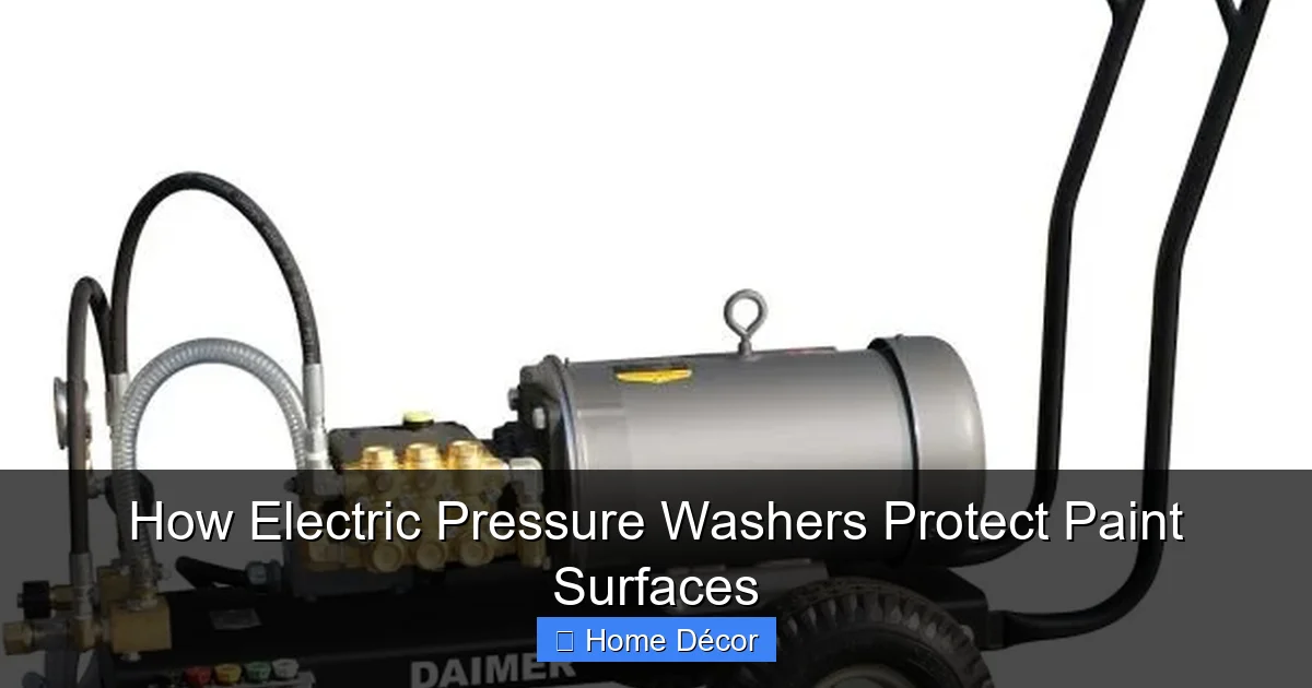 How Electric Pressure Washers Protect Paint Surfaces