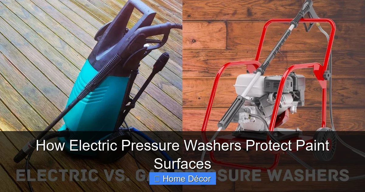 How Electric Pressure Washers Protect Paint Surfaces