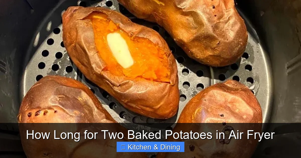 How Long for Two Baked Potatoes in Air Fryer