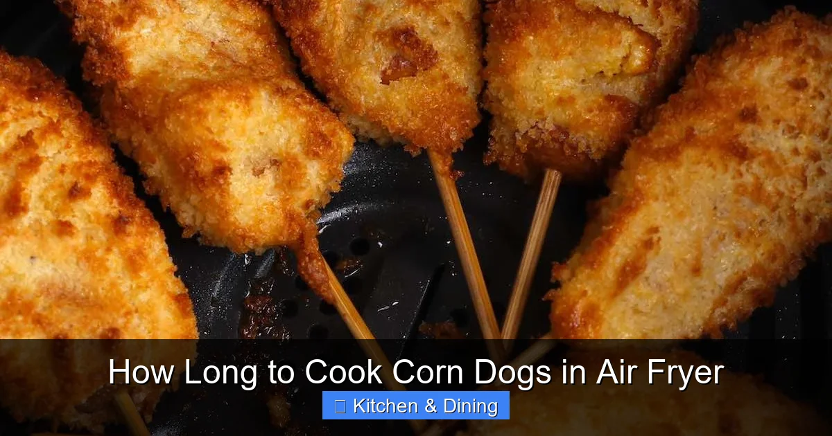How Long to Cook Corn Dogs in Air Fryer