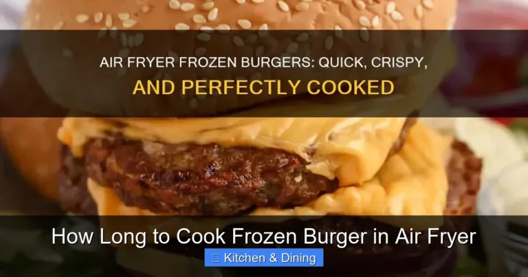 How Long to Cook Frozen Burger in Air Fryer