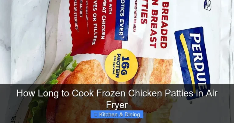How Long to Cook Frozen Chicken Patties in Air Fryer