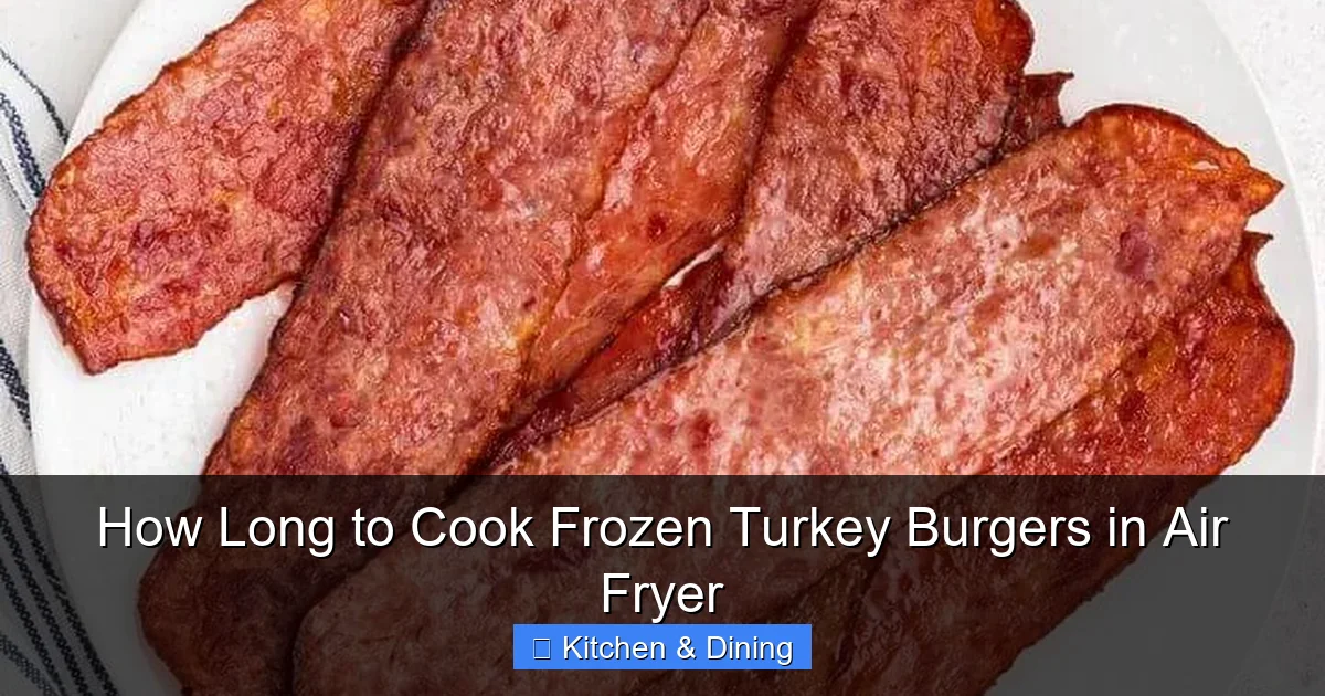 How Long to Cook Frozen Turkey Burgers in Air Fryer