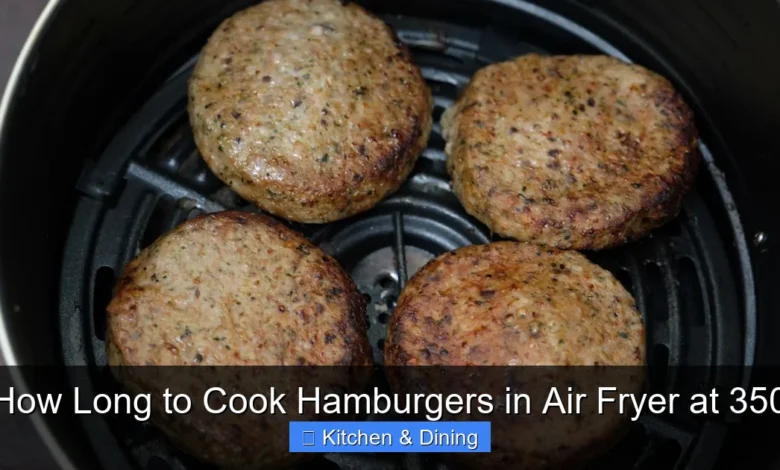 How Long to Cook Hamburgers in Air Fryer at 350