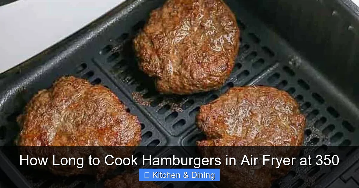 How Long to Cook Hamburgers in Air Fryer at 350
