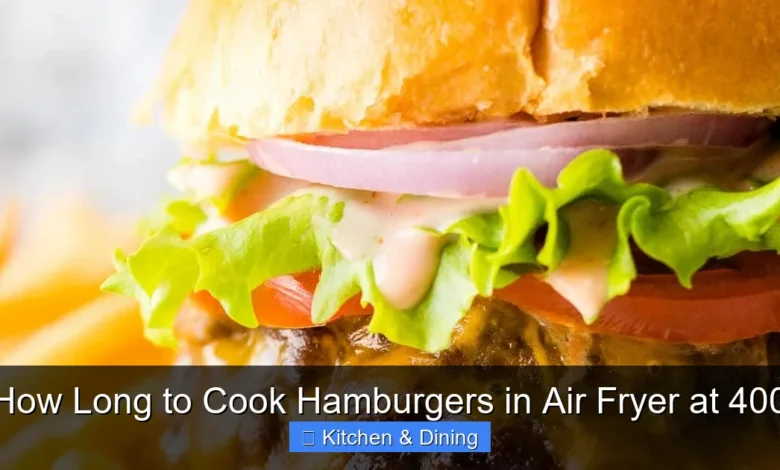 How Long to Cook Hamburgers in Air Fryer at 400