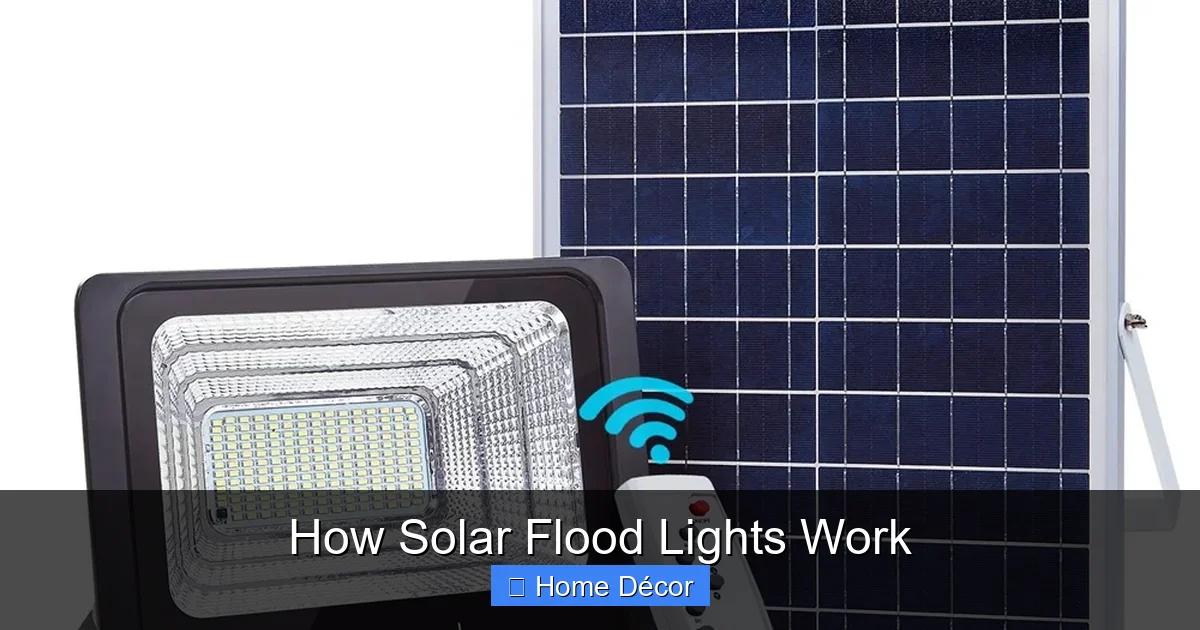 How Solar Flood Lights Work