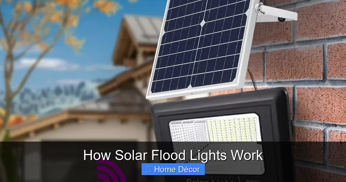 How Solar Flood Lights Work