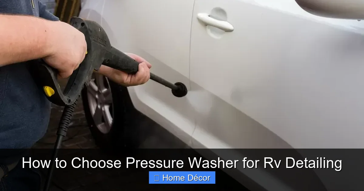 How to Choose Pressure Washer for Rv Detailing