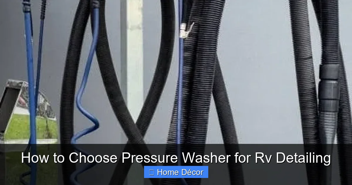 How to Choose Pressure Washer for Rv Detailing