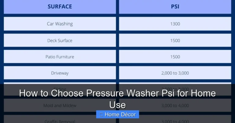 How to Choose Pressure Washer Psi for Home Use