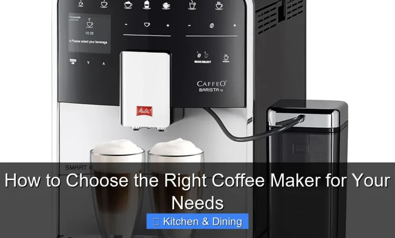 How to Choose the Right Coffee Maker for Your Needs