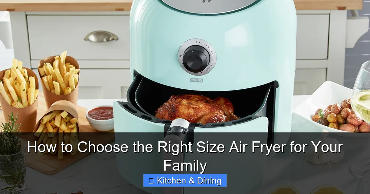 How to Choose the Right Size Air Fryer for Your Family