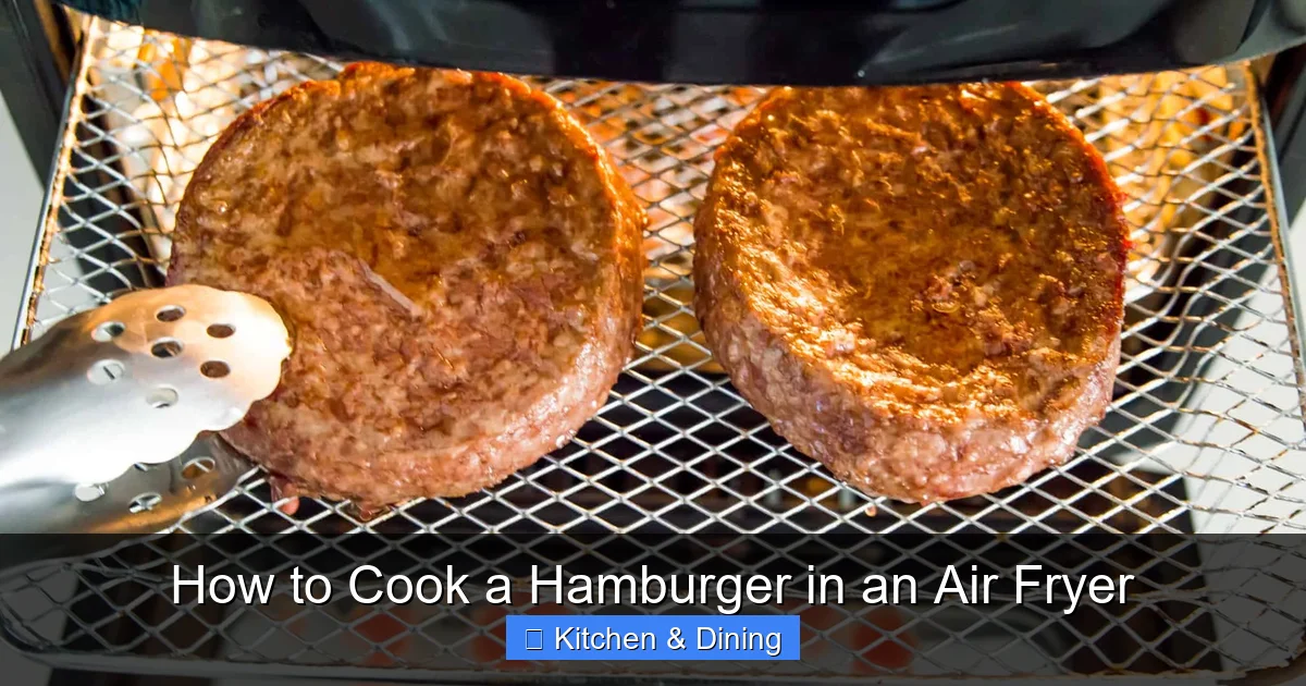 How to Cook a Hamburger in an Air Fryer
