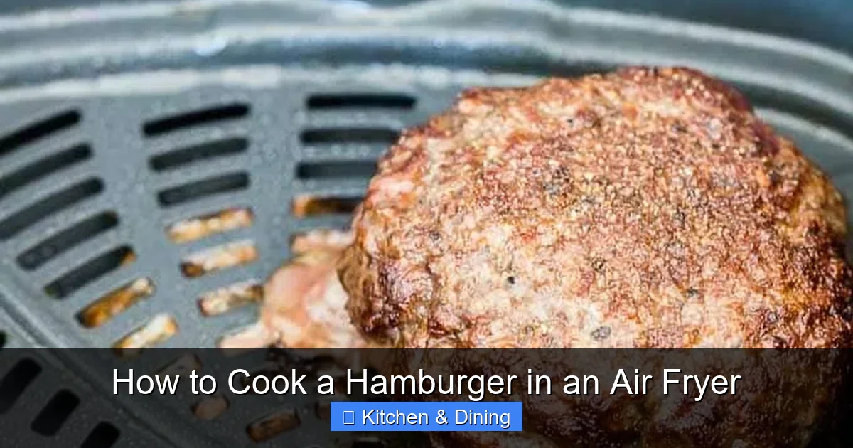 How to Cook a Hamburger in an Air Fryer