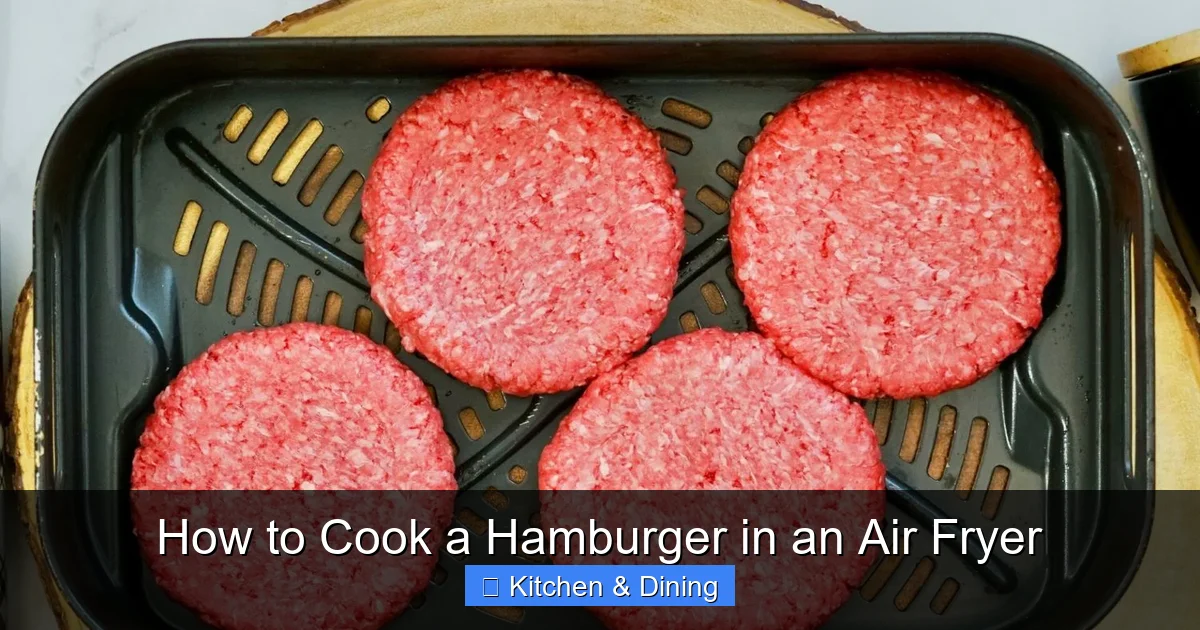 How to Cook a Hamburger in an Air Fryer