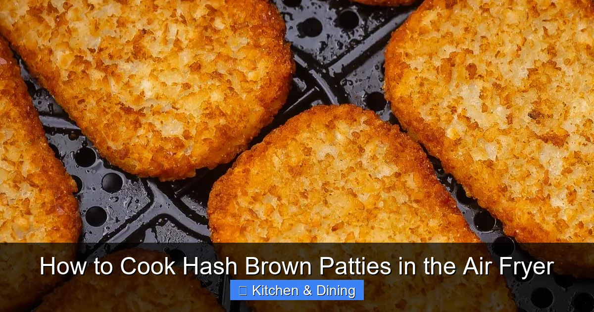 How to Cook Hash Brown Patties in the Air Fryer