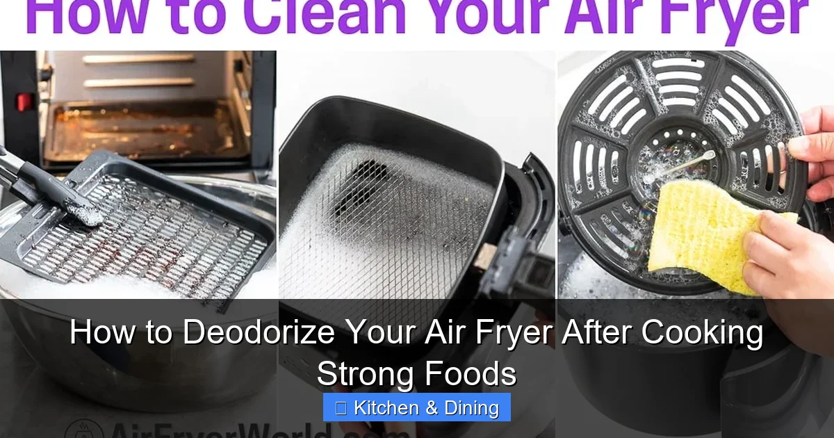 How to Deodorize Your Air Fryer After Cooking Strong Foods