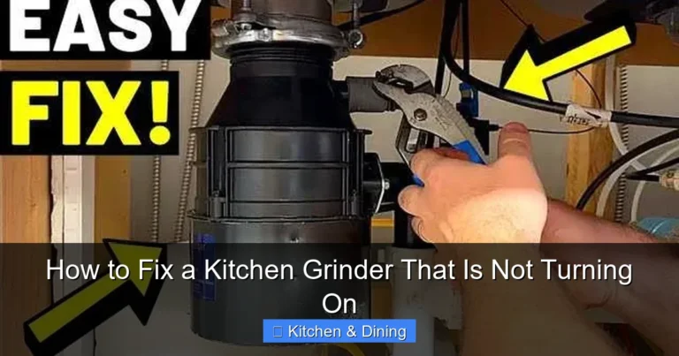 How to Fix a Kitchen Grinder That Is Not Turning On