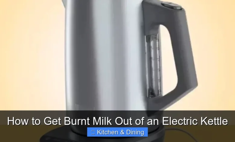 How to Get Burnt Milk Out of an Electric Kettle