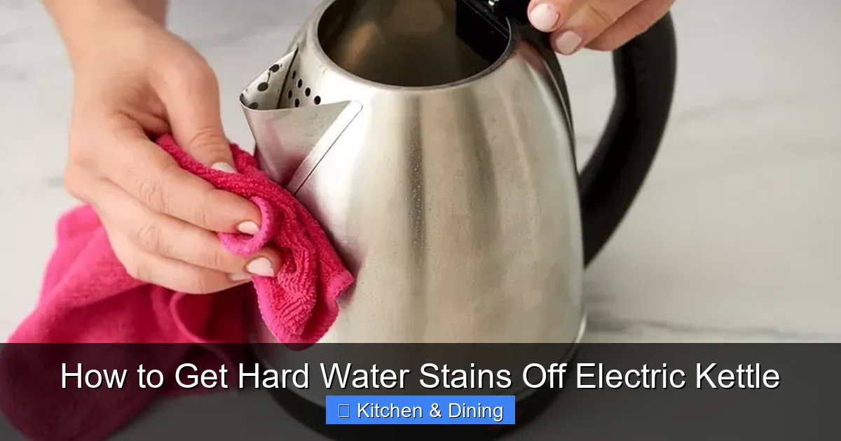 How to Get Hard Water Stains Off Electric Kettle