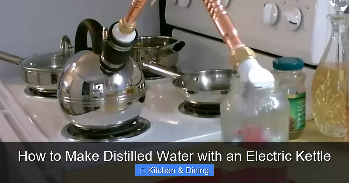 How to Make Distilled Water with an Electric Kettle