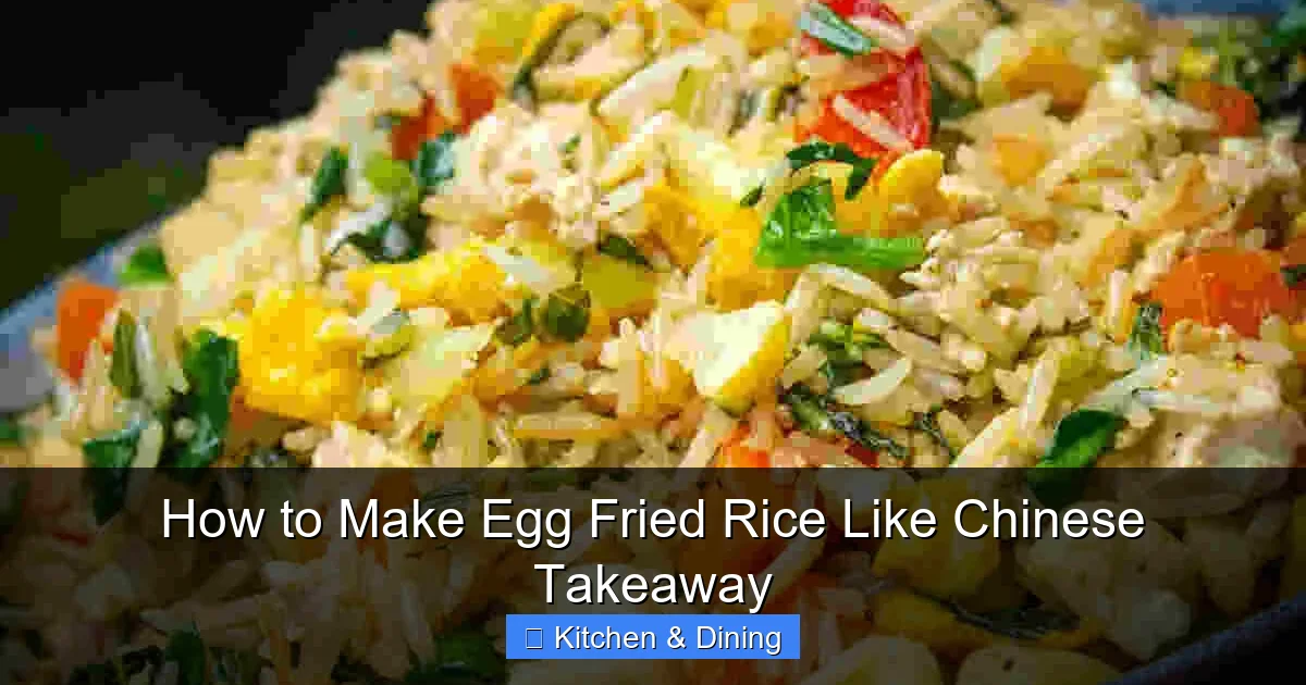 How to Make Egg Fried Rice Like Chinese Takeaway
