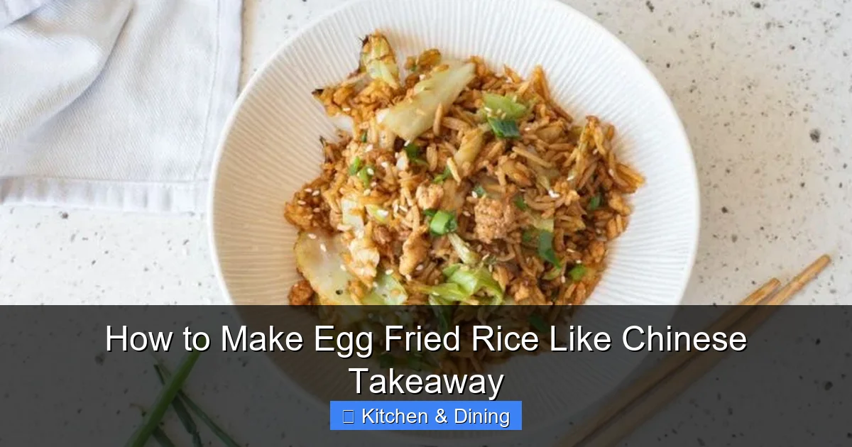 How to Make Egg Fried Rice Like Chinese Takeaway
