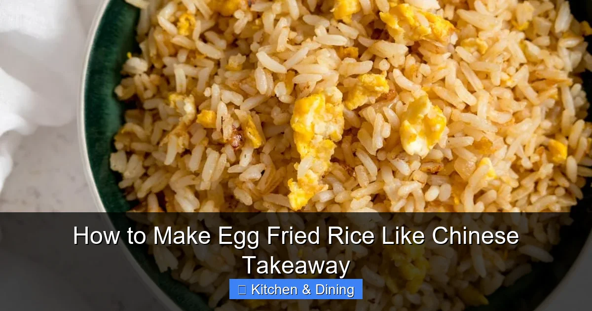 How to Make Egg Fried Rice Like Chinese Takeaway