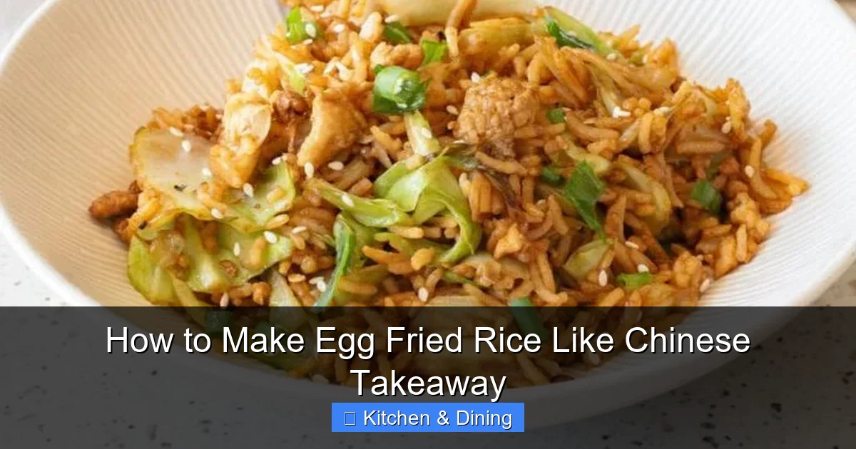 How to Make Egg Fried Rice Like Chinese Takeaway