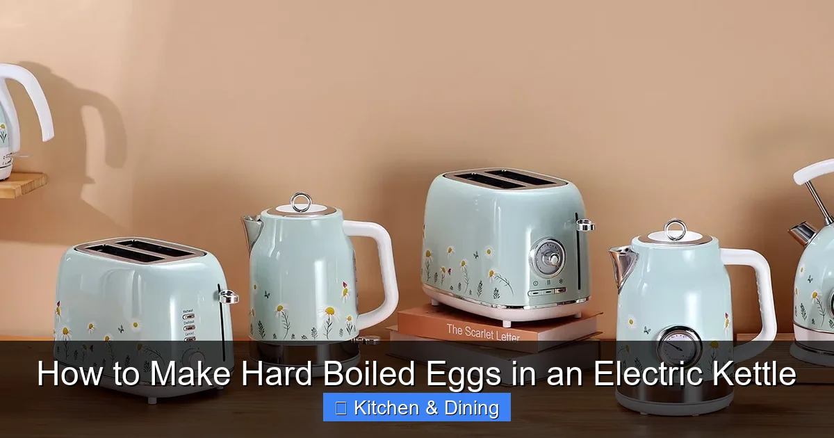 How to Make Hard Boiled Eggs in an Electric Kettle