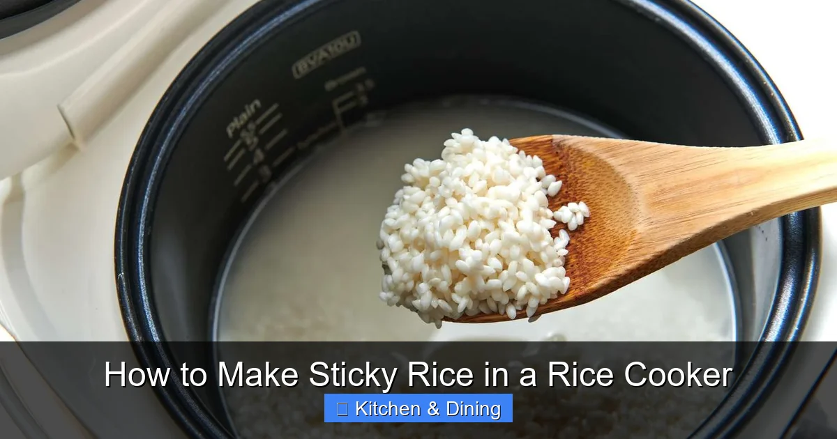 How to Make Sticky Rice in a Rice Cooker