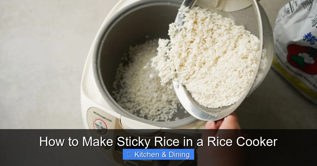 How to Make Sticky Rice in a Rice Cooker