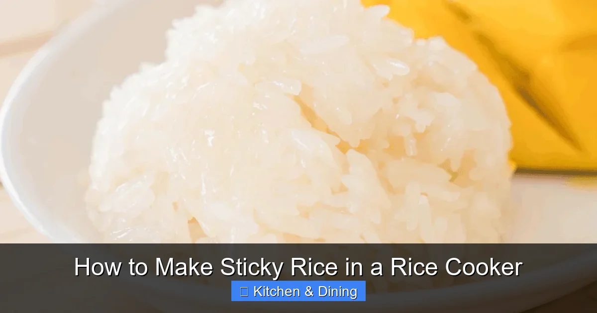 How to Make Sticky Rice in a Rice Cooker