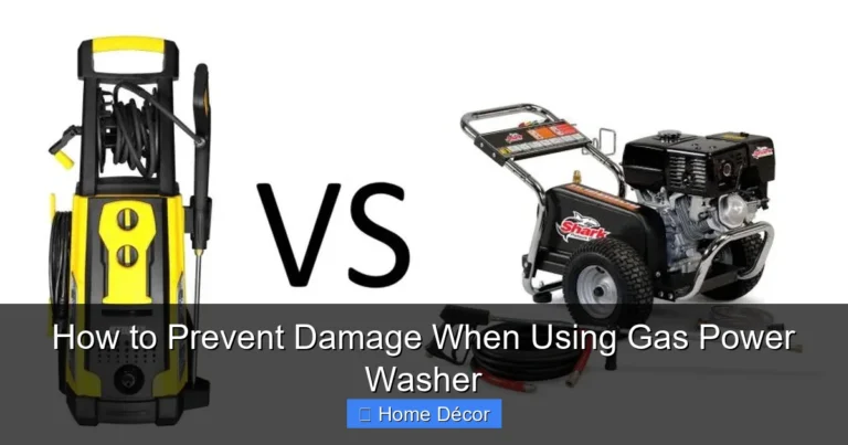 How to Prevent Damage When Using Gas Power Washer