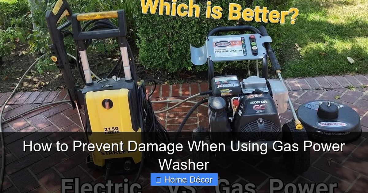 How to Prevent Damage When Using Gas Power Washer